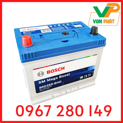 Bình Ắc Quy Bosch 80D26R (12V-70Ah) 