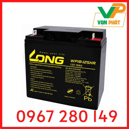 ẮC QUY KÍN KHÍ (VRLA AGM) LONG 12V-18AH (20HR), WP18-12SHR, F3-M5