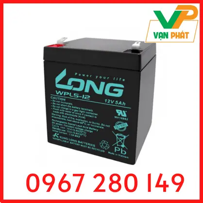 ẮC QUY KÍN KHÍ (VRLA AGM) LONG 12V-5Ah(20HR), WP5-12, F2