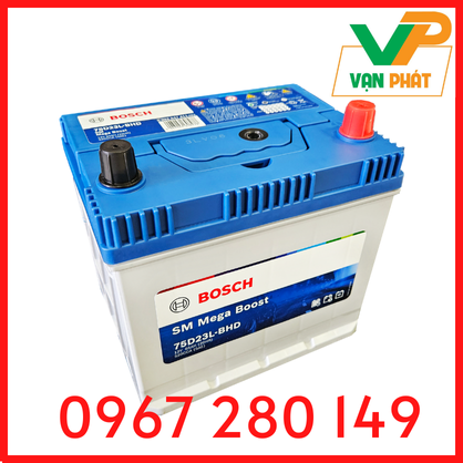 Bình Ắc Quy Bosch 75D23R (12V-65Ah) 