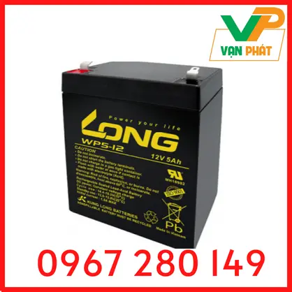 ẮC QUY KÍN KHÍ (VRLA AGM) LONG 12V-5Ah(20HR), WP5-12, F2