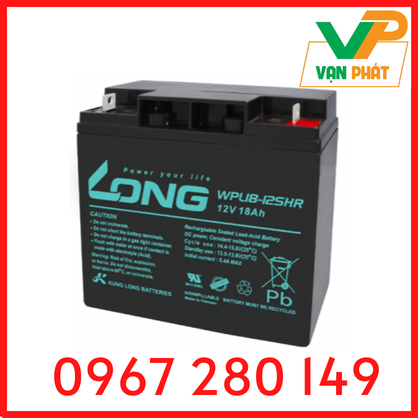 ẮC QUY KÍN KHÍ (VRLA AGM) LONG 12V-18AH (20HR), WPL18-12SHR, F3-M5