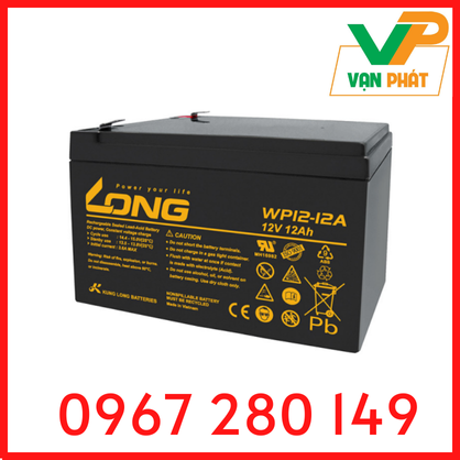 ẮC QUY KÍN KHÍ (VRLA AGM) LONG 12V-12AH (20HR), WP12-12A, F2