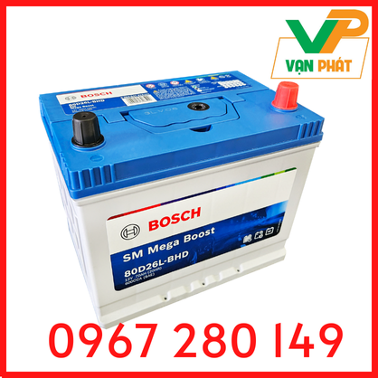 Bình Ắc Quy Bosch 80D26L (12V-70Ah) 